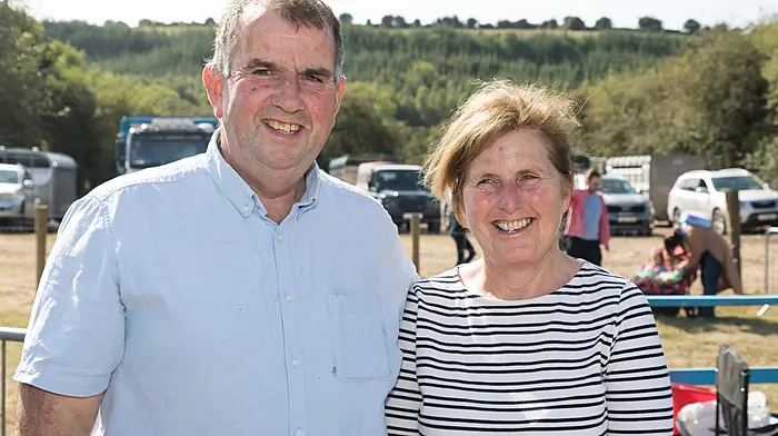 Jim Moloney and Mary Pat Dinneen from Barryroe at the annual agricultural show that was held at Ballygarvan, Co. Cork. - Picture: David Creedon