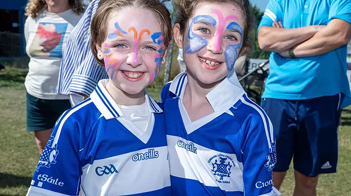 Saturday the 22nd August marked the final day for the Kinsale GAA pitch on the Bandon Road. A party was organised to say farewell. Pictured are Eimear Coughlan and Rose O’Shea from Kinsale.
Picture. John Allen