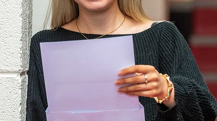 Mount St. Michael School student Aobh Daly with her results. Picture: Andy Gibson.