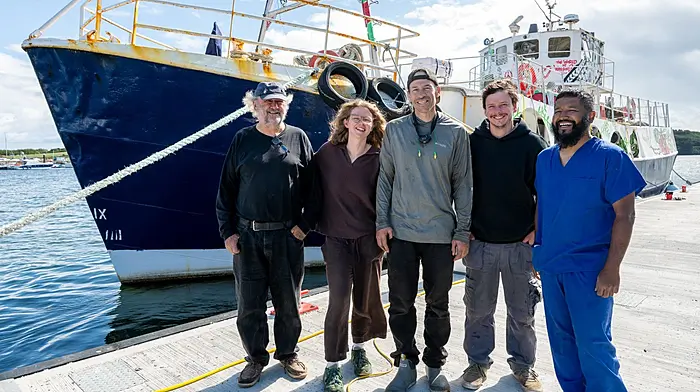Freedom flotilla ship docks in Kinsale ahead of Gaza siege mission Image