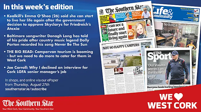 THE SOUTHERN STAR IS IN STORES NOW: Wait is finally over for Kealkill's Emma O'Shea; THE BIG READ; Exclusive interview with former Cork ladies football manager Joe Carroll Image