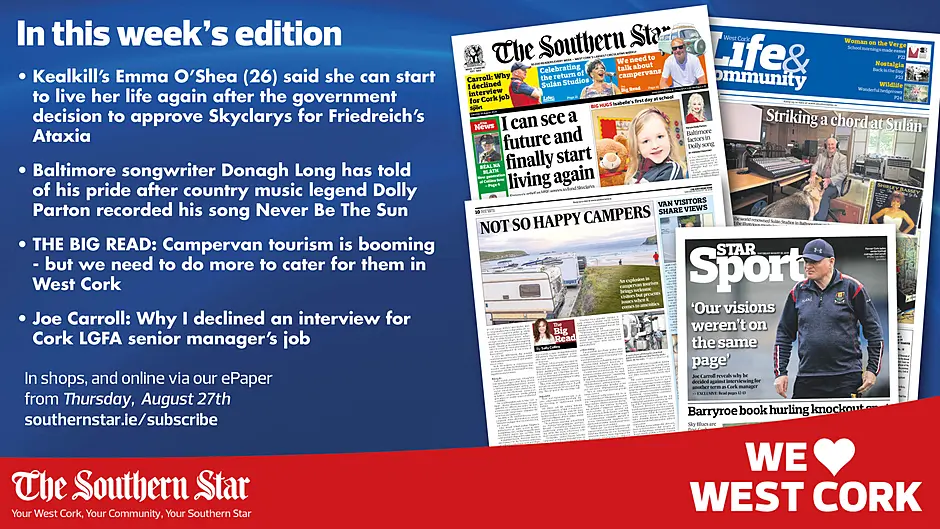 THE SOUTHERN STAR IS IN STORES NOW: Wait is finally over for Kealkill's Emma O'Shea; THE BIG READ; Exclusive interview with former Cork ladies football manager Joe Carroll Image