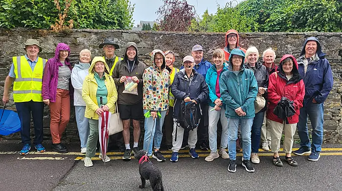 Bantry Tidy Towns members took part in a Guerrilla Botany Walk with Finola Finlay last week during the Ellen Hutchins Festival.