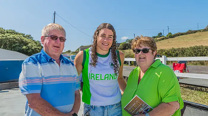 John Hickey, Nicola Tuthill and Anette Hickey at the launch of the latest edition of the Kilbrittain Historical Journal (Volume 8) which took place at Harbour View.