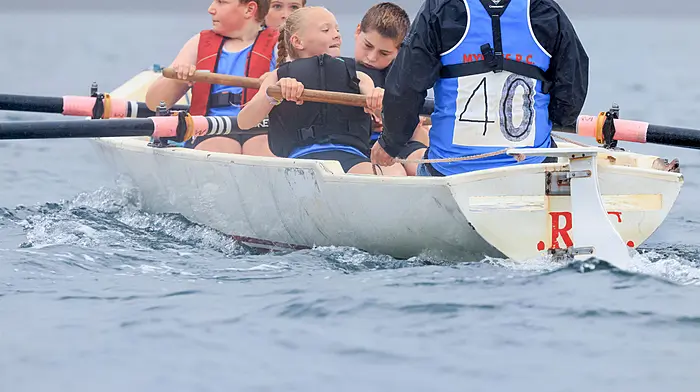 Myross Rowing Club U12s in action. (Photo: Valerie O’Sullivan)