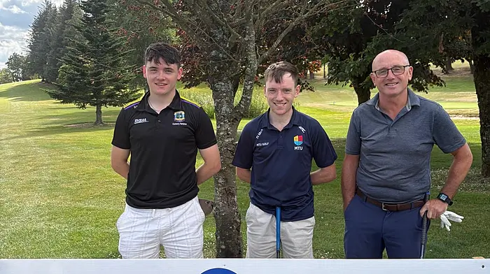 Ronan, Darragh and Conor McSweeney at the recent Newcestown GAA’s golf classic which was held at the Bandon Golf Club.