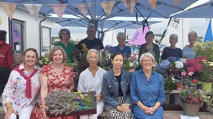 Baltimore Tidy Towns expressed thanks  to everyone who  supported their  coffee morning  last  Tuesday.  Back: Catherine Roantree, Gwyn Owen, Ros Rourke, Lesley Lawn, Tweet Devlin and Jonnie Goyer. Front: Maureen O'Hanlon, Nadine Schaefer, Judy Naylor, Annick Legon and Miriam Nolan.