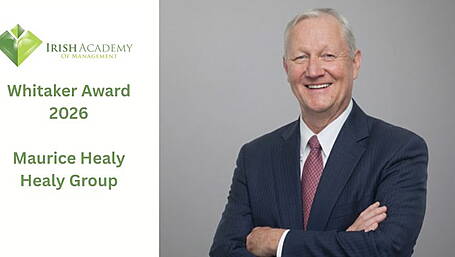 Healy Group founder Maurice Anthony Healy receives prestigious Irish Academy of Management Whitaker Award Image