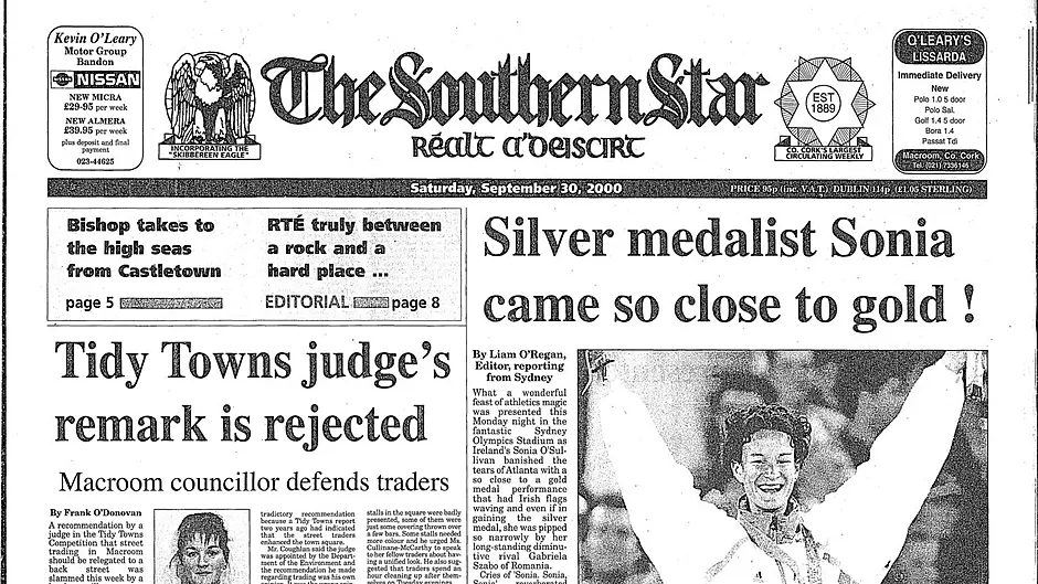 FRONT PAGE FLASHBACK: 26 years ago this week - September 30th edition Image
