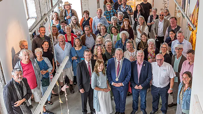A large crowd gathered at the Sarah Walker Gallery for the opening of ‘Atlantic Eyes - The Irish Move’. This is the second part of an exchange between German and Irish artists.  (Photo: Anne Marie Cronin)