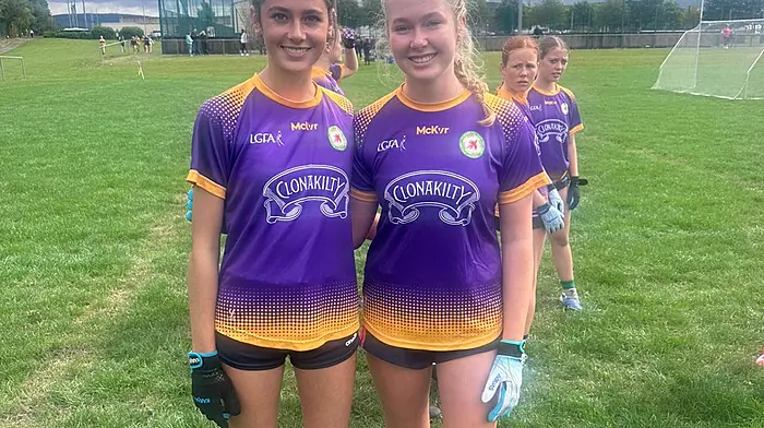 Ilen Rovers players Izzy O’Flynn and Grace Fitzgerald were part of the U15 West Cork Development Squad that took part in a Munster blitz in Mallow on Saturday.