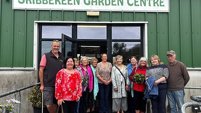 The Goleen Tuesday Club enjoyed an outing to Skibbereen Garden Centre and a fabulous day was had by all. Thanks was expressed to Mark Lee and staff at the Skibbereen Garden Centre, Garda Brigid Hartnett, the community bus, and Goleen & District Community Council for making the day possible.