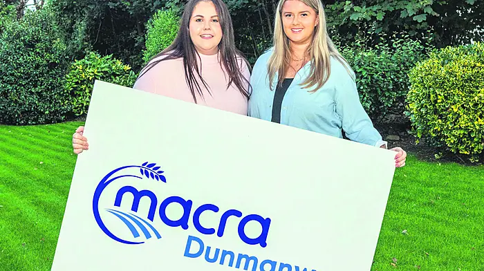 Dunmanway, West Cork, Ireland. 12th Sept, 2026. the Dunmanway branch of Macra na Feirme held a fundraising barbecue on Friday evening last held in aid of Friends of Dunmanway Hospital. At the event were Katie Cronin, Dunmanway branch Secretary and Ellen Lucey, Dunmanway branch Chair. Picture: Andy Gibson.