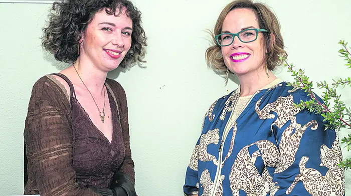 Ciara Cuddihy, Dungarvan and Emer Clifford, Kilmichel celebrating after graduating Art Level 6 at Kinsale Campus Graduations in Actons Hotel Picture. John Allen