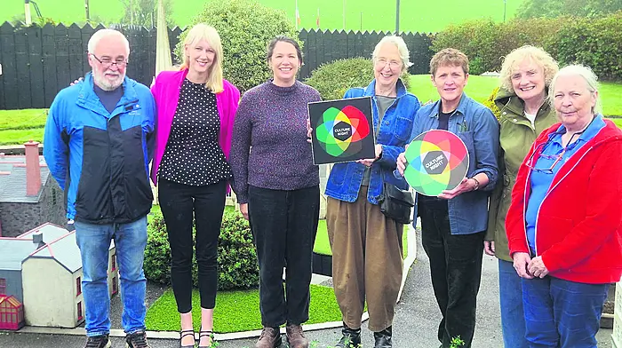 Pauline Walsh, artist and tutor, with her art group who will host an exhibition on Friday September 18 from 6.30pm to 8.30pm as part of the Culture Night programme. The exhibition will be officially opened by Catherine Fehily, former Head of MTU Crawford College of Art and Design in Cork.
