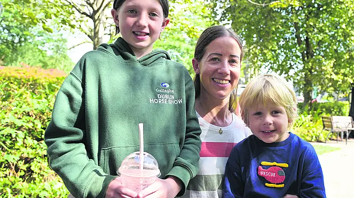 Sara Brookes from Bandon with her children Isla and Scott in Kennedy Park, Clonakilty.   (Photo: Martin Walsh)