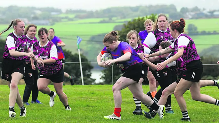 The West Cork Jesters men’s and ladies teams took part in the inaugural Mixed Ability Rugby Tournament supported by the IRFU which took place in the grounds of the Kinsale RFC last Saturday.