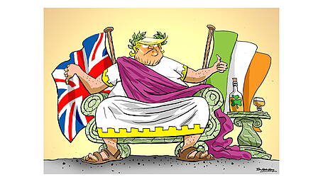 VEERING WEST: Trump’s individualism takes root after  swooping into Doonbeg last weekend xx Image