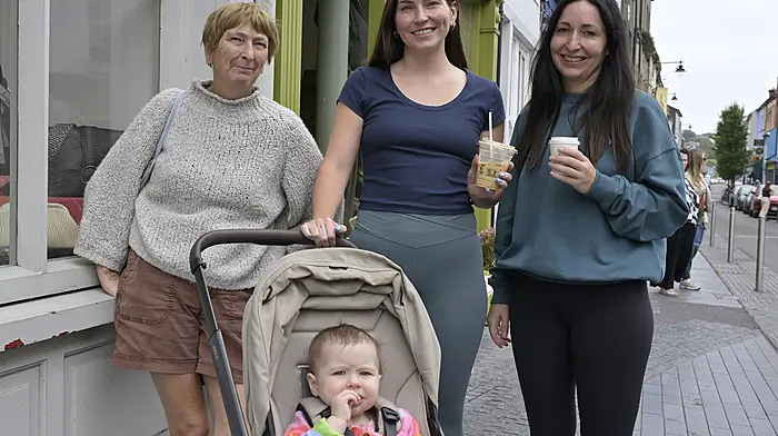 Continuing a long family tradition of holidaying in Clonakilty were (from left): Aideen Higgins, Esmie, Olwyn and Lyra Longmore from Athboy, County Meath.   (Photo: Martin Walsh)