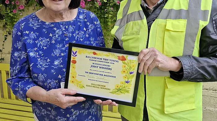 Maureen O’Brien of Irish Whip was a joint winner in the Town Businesses category.
