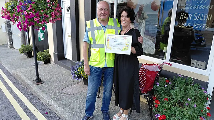 Bernadette Barry of Whizzer Scissors wass a joint winner in the  Town Businessess category.