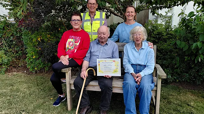 Mags, Beth, Paddy and Jo, representing the Arches estate, which was highly commended in the Tidy Towns annual flower competition.