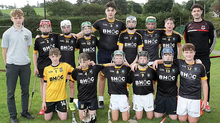 The St Brogan's College black team that competed in the Raymond Lyons Perpetual Memorial Cup. (Photo: Paddy Feen)