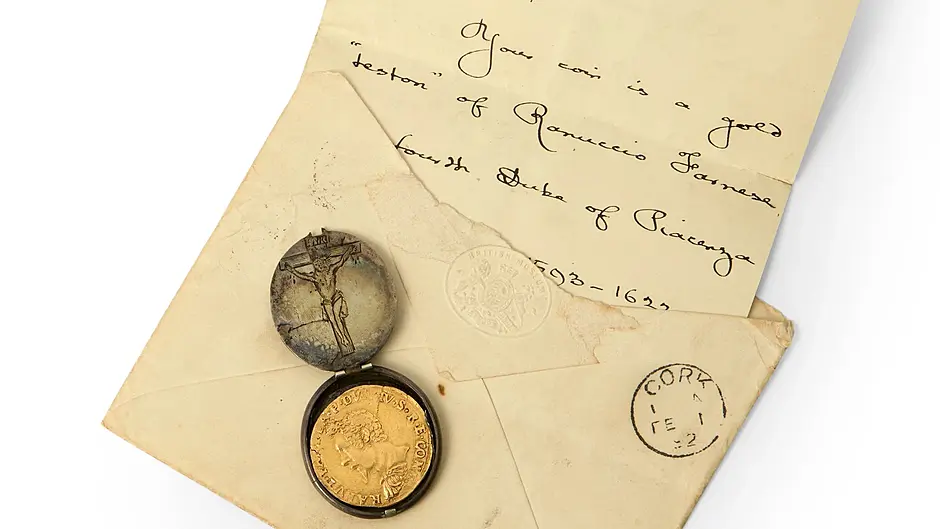 17th-century West Cork 'lucky charm' dug up by farm worker set for London auction Image