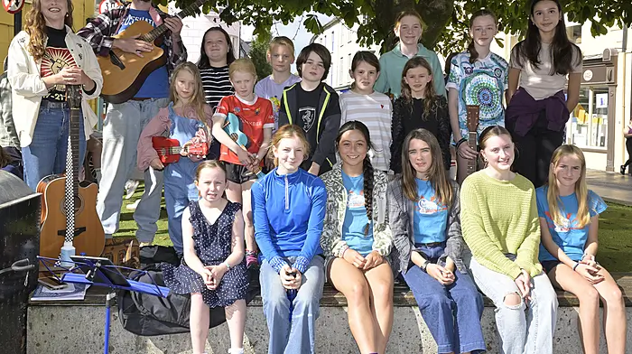 Members of the Bee in Harmony performing in Astna Square during the Clonakilty Guitar Festival.    (Photo: Martin Walsh)