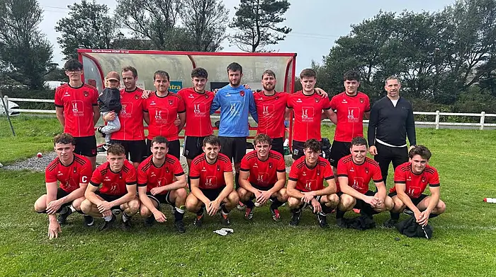 The Bunratty men’s team who won  2-1 over Togher Celtic FC at last weekend’s match at home in the league. The goal scorers were Conor Brosnan and Shane O’Mahony.