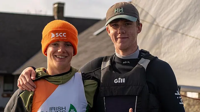 Daniel Copithorne and Matt Mapplebeck take another win, this time winning the Irish junior sailing championships held in Schull Harbour last weekend.