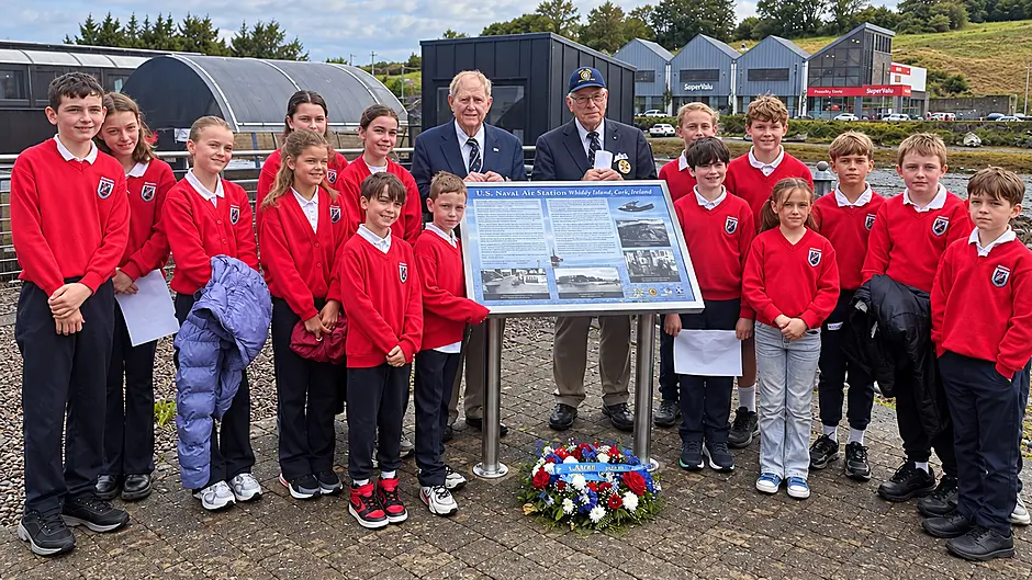 Memorial marker for US Naval Air Station Image