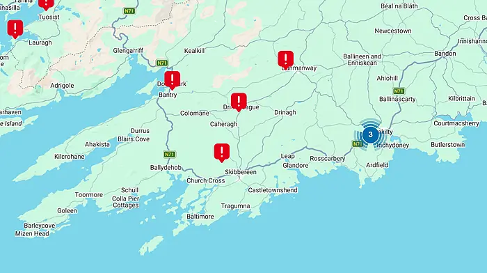 Hundreds of homes still without power in West Cork Image