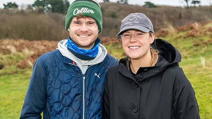 At the Warren Beach Golf Course over the holidays were Evan Lombard and Grace Kenny, Clonakilty. (Photo: Andy GIbson)