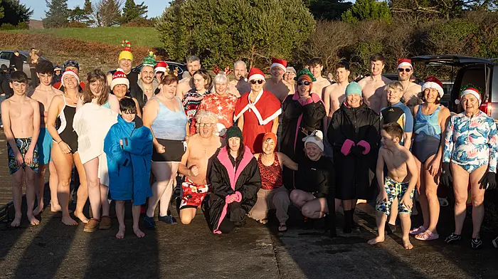 The Kilcrohane Christmas morning swim raised a sum of €982.80 for Arc House Bantry.