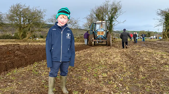 Thomas Vaughan from Kilnamartyra, Macroo enjoying his day at the Macroom annual ploughing match which was the fourth event of the 2025/2026 season in the Cork West region and which was held on the lands of Angela Leonard at Teergay, Kilbarry, Macroom.  (Photo: David Patterson)
