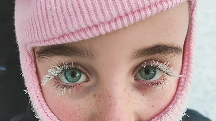 Six-year-old Sophie Collins from Skibbereen on a recent visit to Lapland where it was a chilling  -23.