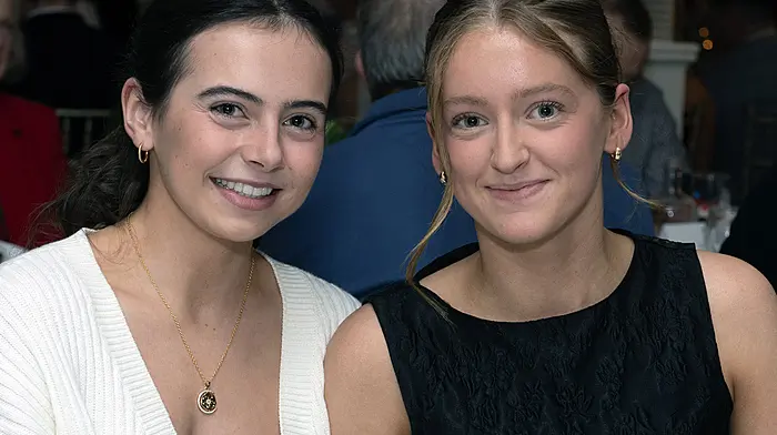 Cousins Katie Kingston (left) and Grace Kingston from Skibbereen enjoying the awards. (Photo: Martin Walsh)