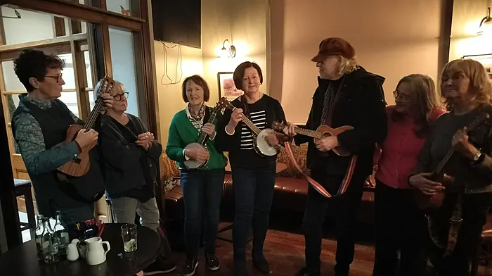 Jam session with Bob and Jeanne at the West Cork Hotel in Skibbereen Image