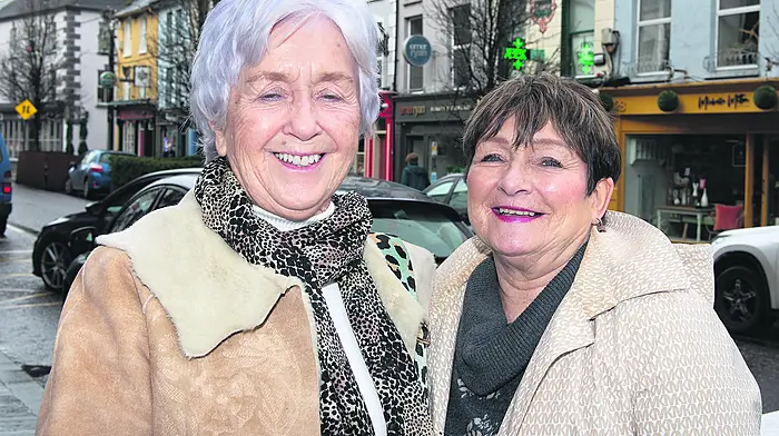 Ahiohill ladies Marie Walsh (left) and Christine O'Sullivan shopping in Clonakilty.   (Photo: Martin Walsh)