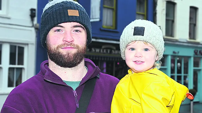 Locals Tiarnan and Cillian O'Connell out and about town in Clonakilty.  (Photo: Martin Walsh)