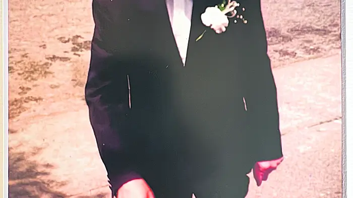 Pat Connolly on one of the happiest days of his life. It joined him with wife, Marie, and gave them children and grandchildren of whom they are very proud.
