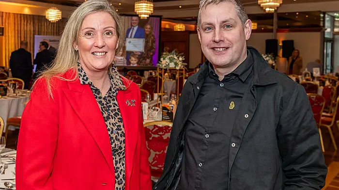 At the awards lunch were Jennie Brickley and Niall McCarthy from Skibbereen Sports Centre. Picture: Andy Gibson.