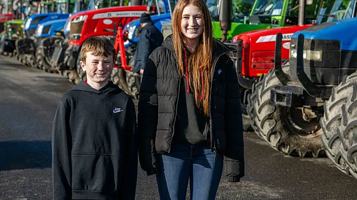 At the Newcestown tractor run were Kieran and Sinéad Hickey. (Photo: Andy Gibson)