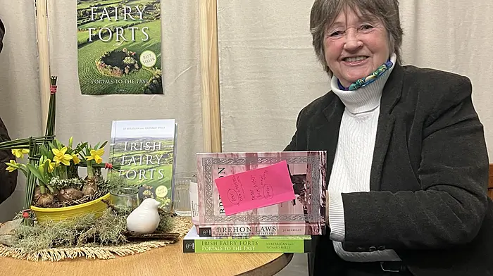 Folklorist and author Jo Kerrigan gave a wonderful talk at Bantry Bookshop during the inaugural Imbolc Festival which was held over St Brigid’s weekend. Jo also gave a lot of time for a Q&A and book-signing afterwards.