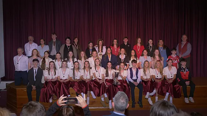 CCE Baile Nuis won the All-Ireland final of Pléaracha in the Bru Ború in Cashel recently. The event showcased dance, song, music and storytelling.