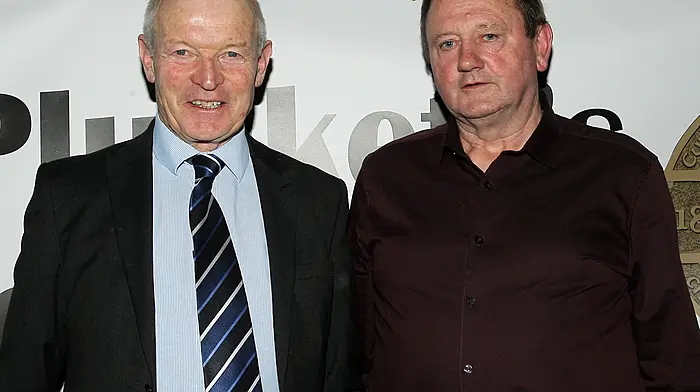 First club secretary Con McCarthy and his assistant secretary Tony O'Sullivan travelled to Kilbrittain on a motorbike in 1994 to meet the then West Cork secretary Seán Collins to get their club registered. (Photo: Paddy Feen)