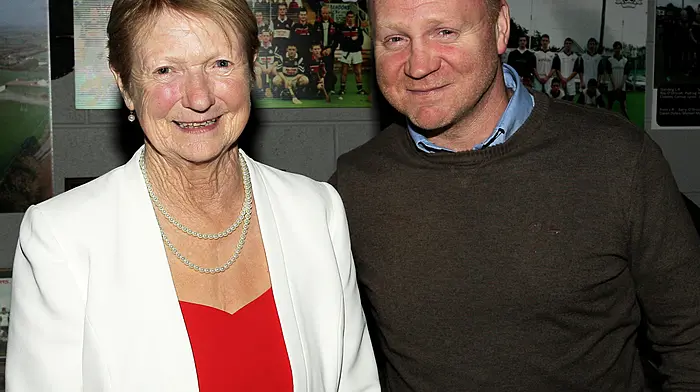 Evelyn O'Neill and her son Felim at the St Oliver Plunkett's 50th anniversary. (Photo: Paddy Feen)