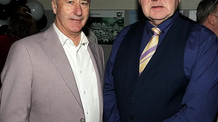 Alan Coleman and Liam Murphy at Ahiohill for the anniversary. (Photo: Paddy Feen)