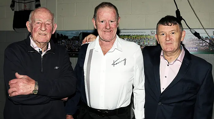 Former teammates meet-up at the St Oliver Plunkett's 50th Anniversary - Seamus McCarthy, Thomas O'Mahony and Derry Crowley. (Photo: Paddy Feen)